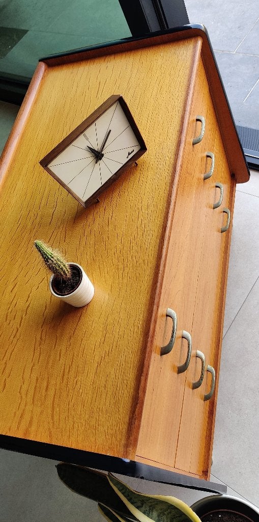 Prachtige vintage XL ladekast, Ophalen, Zo goed als nieuw, Midcentury