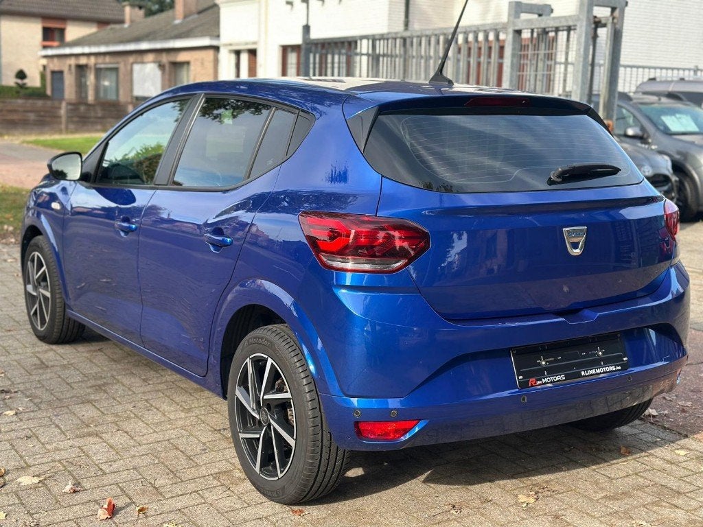 Dacia Sandero 1.0 TCe - 91PK -Camera-Dodehoek-Apple Carplay, Auto's, Voorwielaandrijving, 4 deurs, Stof, Euro 6
