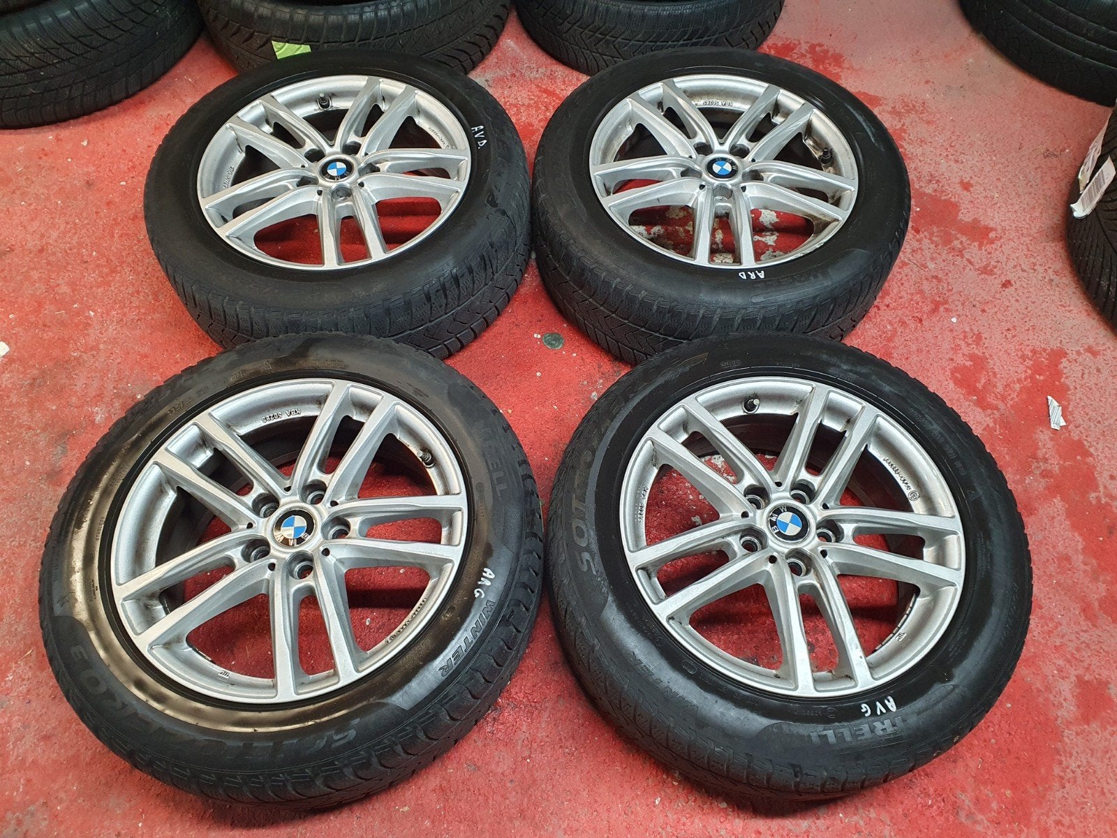 Jantes BMW 17" kit hiver X1 F48 et X2 F39 5x112 + capteurs, Autos : Pièces & Accessoires, Enlèvement, Utilisé, BMW