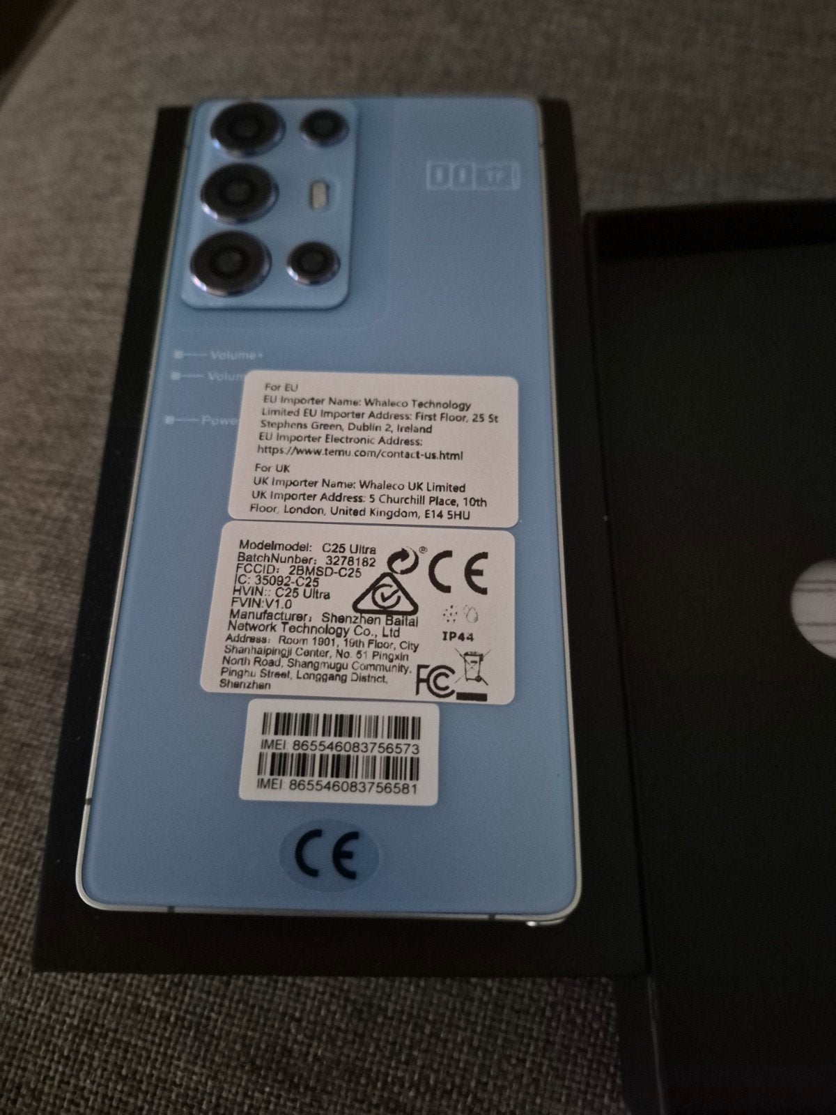 gsm samsung Galaxy Q 5, Ophalen, Blauw, Touchscreen, Nieuw