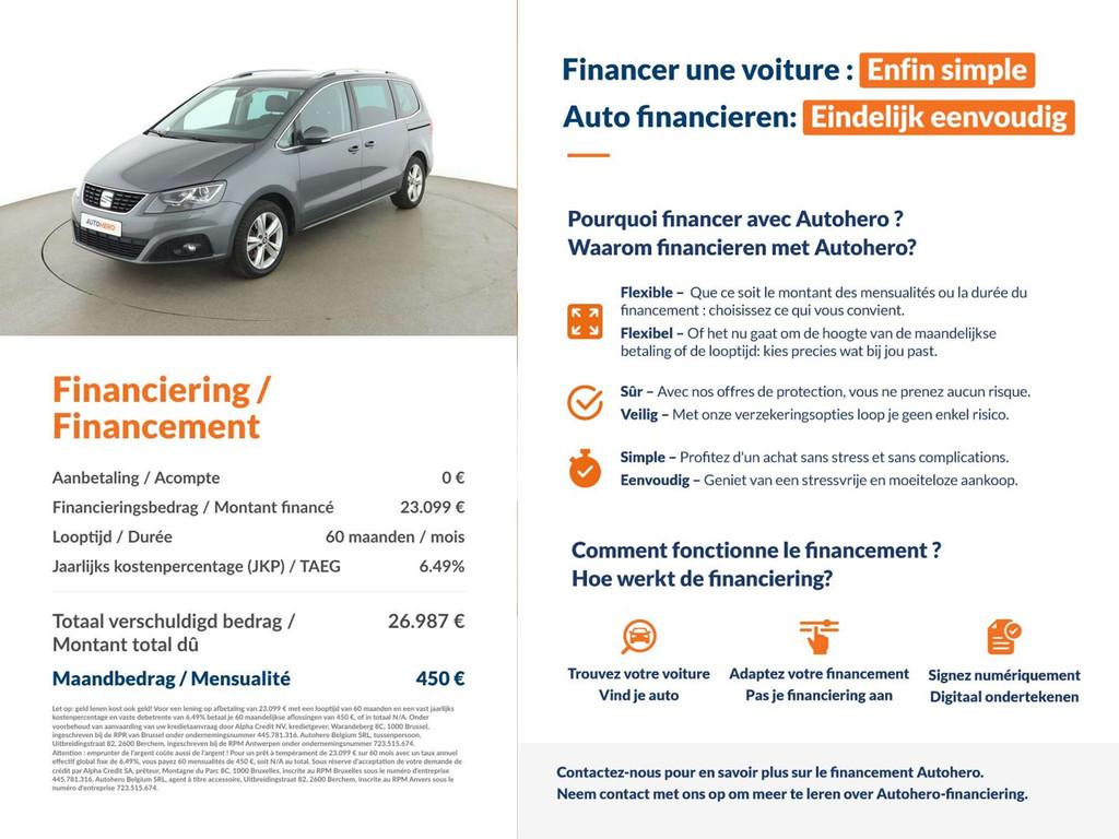 SEAT Alhambra 1.4 TSI Xcellence, Autos, 1395 cm³, Argent ou Gris, Achat, 7 places