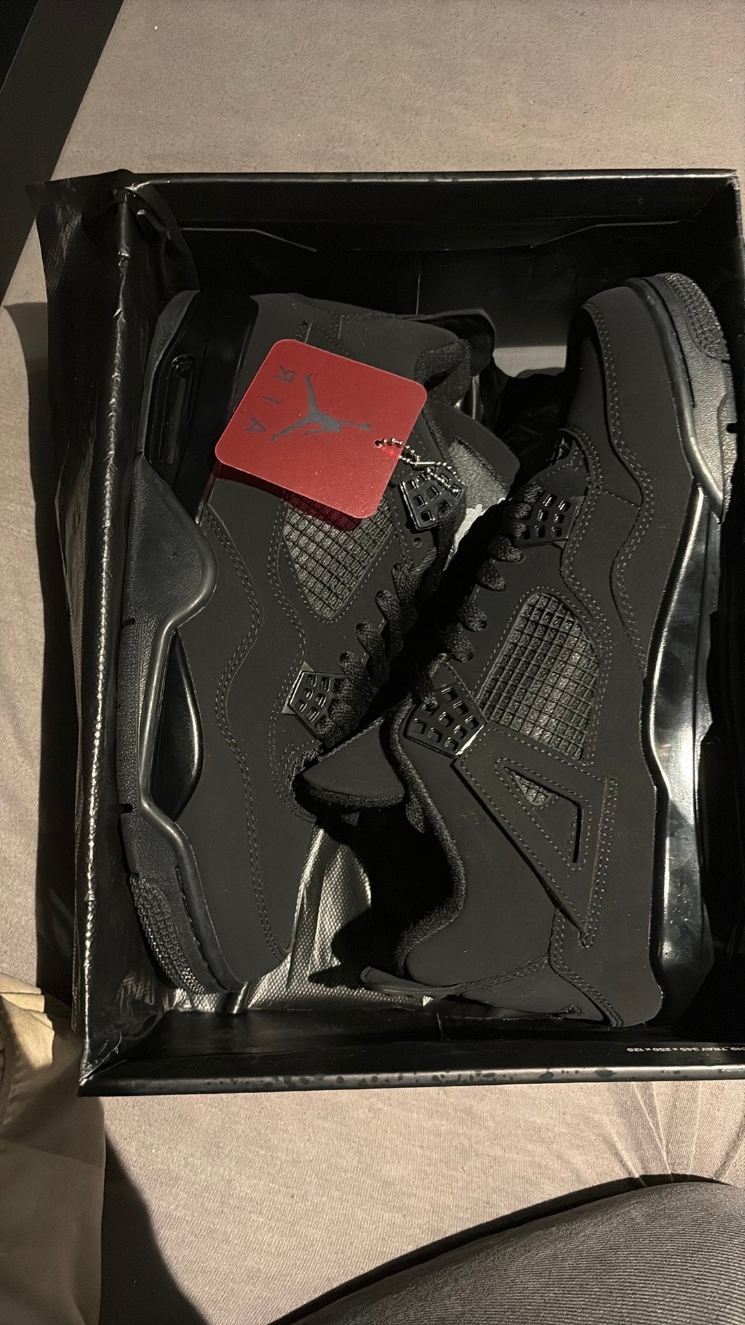 Jordan 4 chats noirs, Vêtements | Hommes, Enlèvement, Comme neuf
