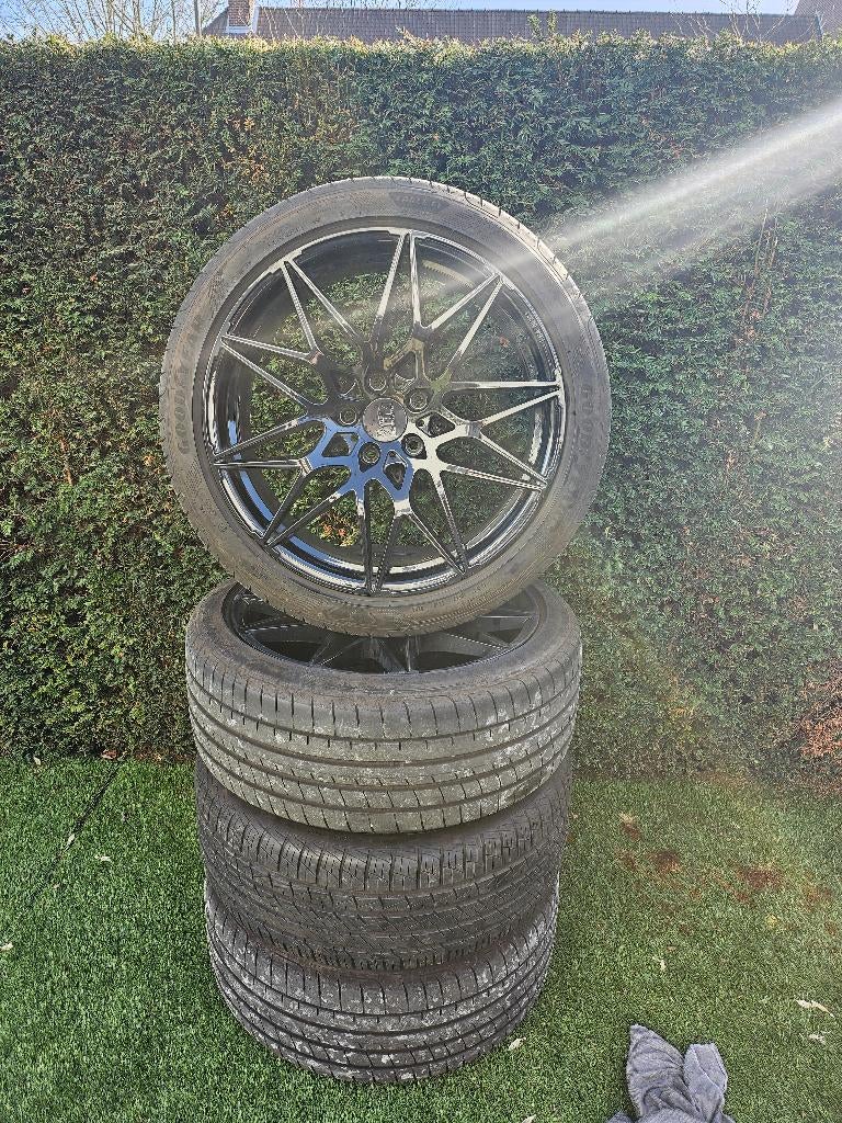 20'' velgen met quasi nieuwe banden, Chevrolet Camaro, Auto-onderdelen, Banden en Velgen, Ophalen, Gebruikt, Band(en), Personenwagen