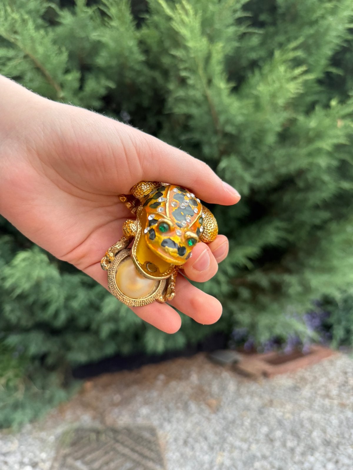 Boîte à bijoux tortue décorative émaillée, Envoi
