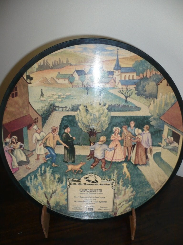 Disque vinyle 78 tours à images Saturne Ciboulette, Enlèvement ou Envoi, Comme neuf