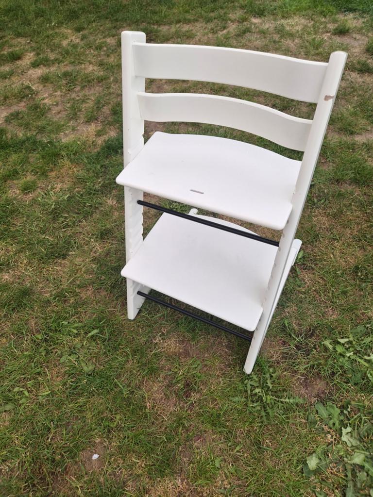 Stokke tripp trapp wit, Kinderen en Baby's, Kinderstoelen, Ophalen