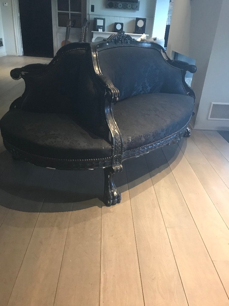 Lobby de l'hôtel avec canapé double, Enlèvement, Utilisé, Banc droit, Tissus