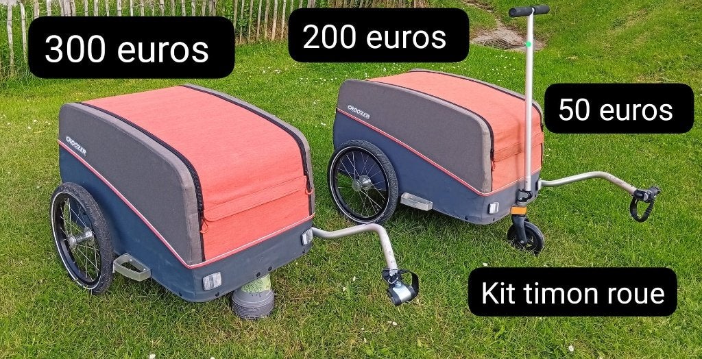 2 Remorque Cargo Croozer Pakko, Ophalen, Opvouwbaar, Bagagekar, Croozer