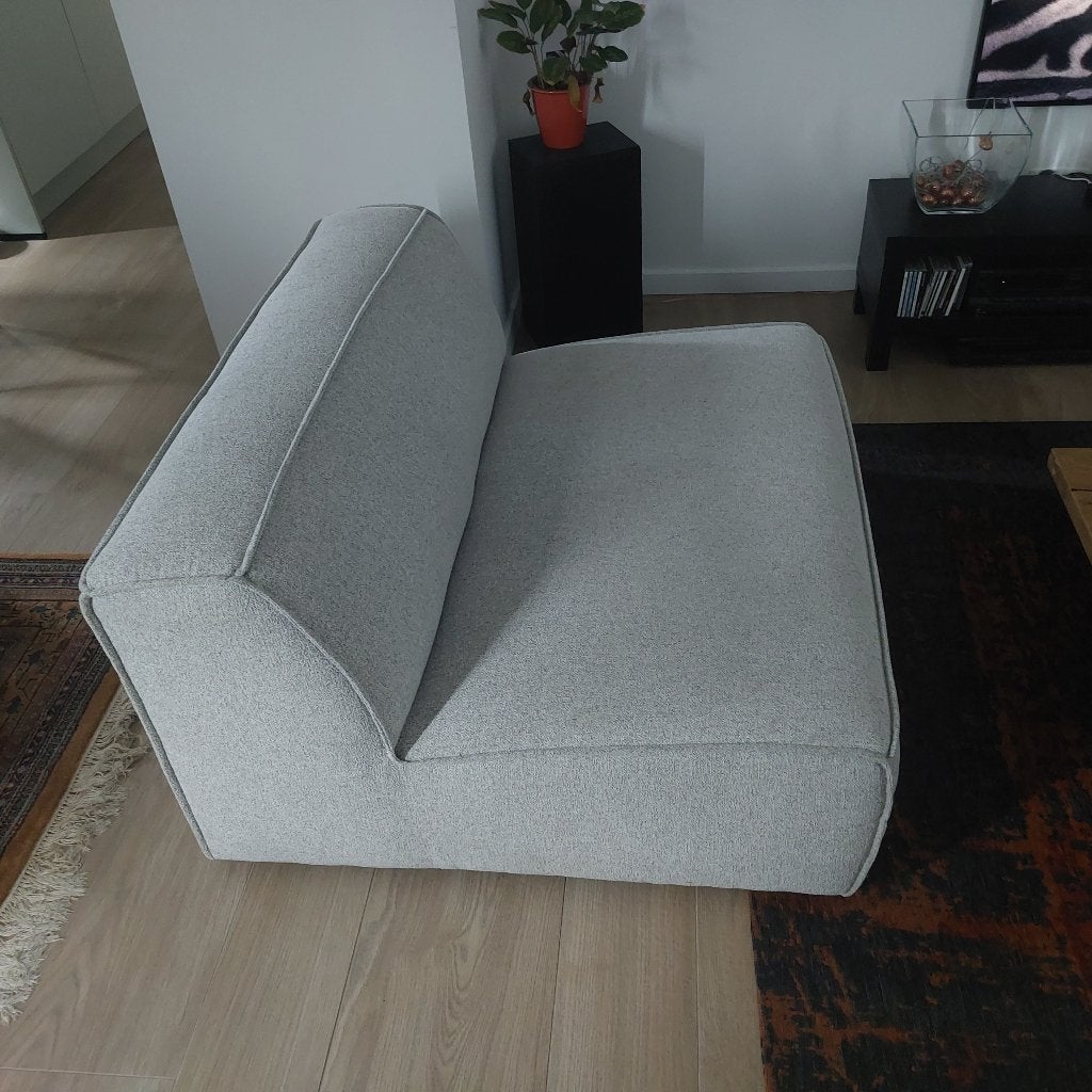 Eenzit, stoffen bekleding, Huis en Inrichting, Gebruikt, Eenpersoons, 100 tot 125 cm, Ophalen of Verzenden