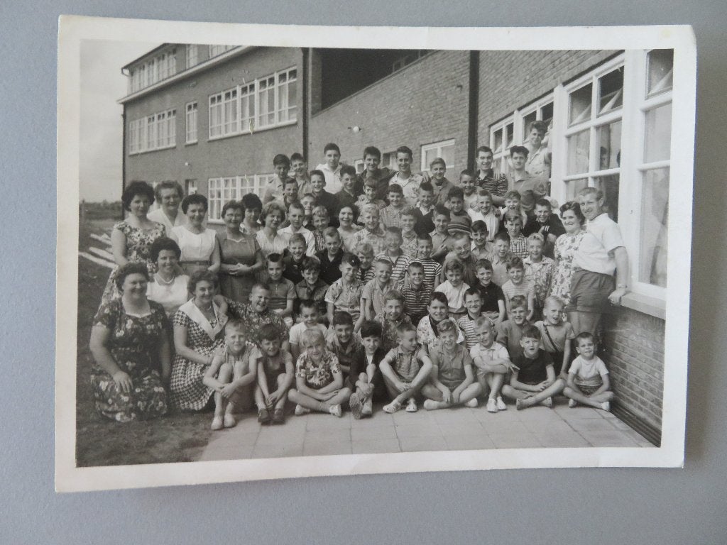 Foto kindervakantie de Rode Rupel Koksijde Rob. Delvaux Boom, Collections, Enfant, Photo, Comme neuf, 1940 à 1960