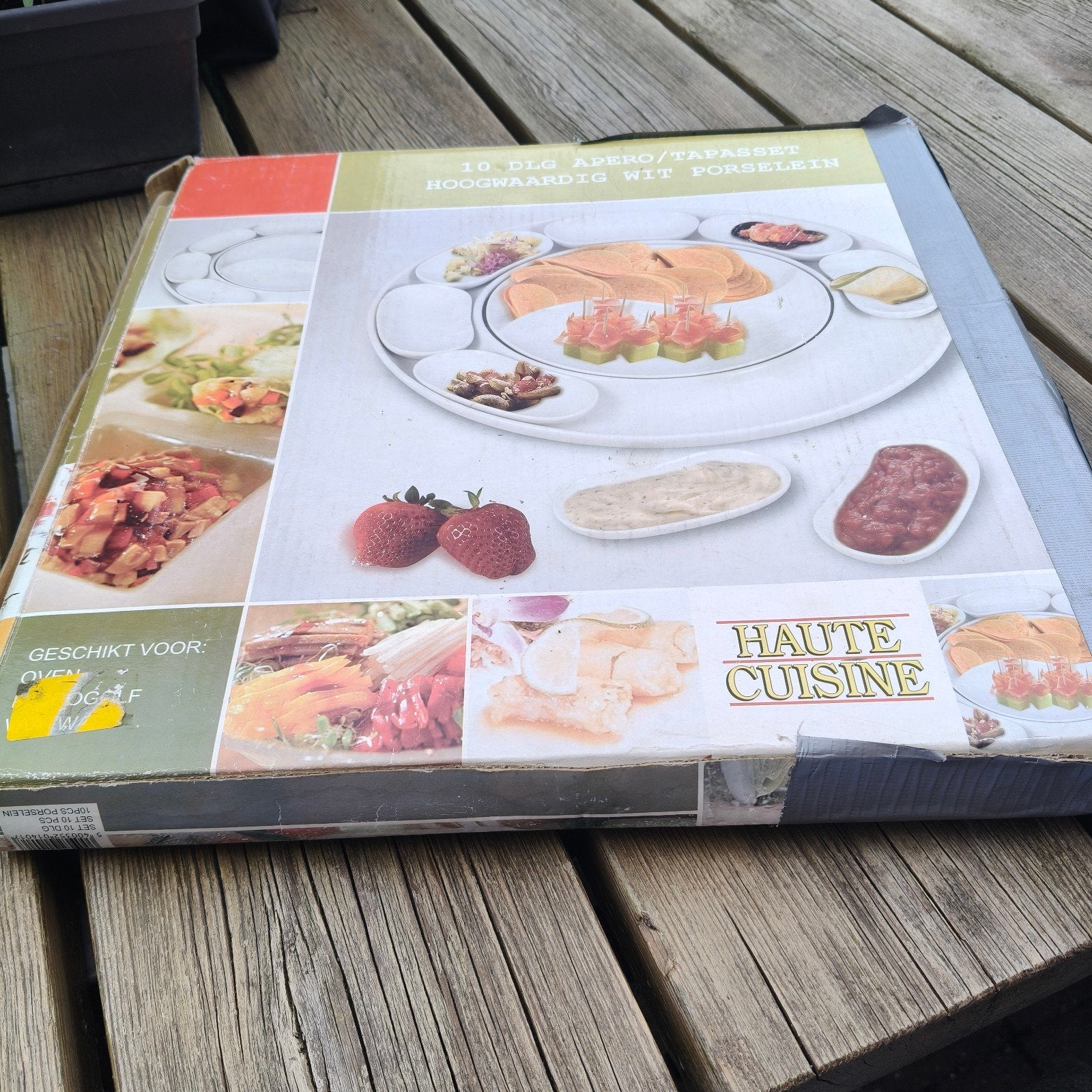 10 delige tapas set in wit porselein, Elektronische apparatuur, Gourmetstellen, Ophalen