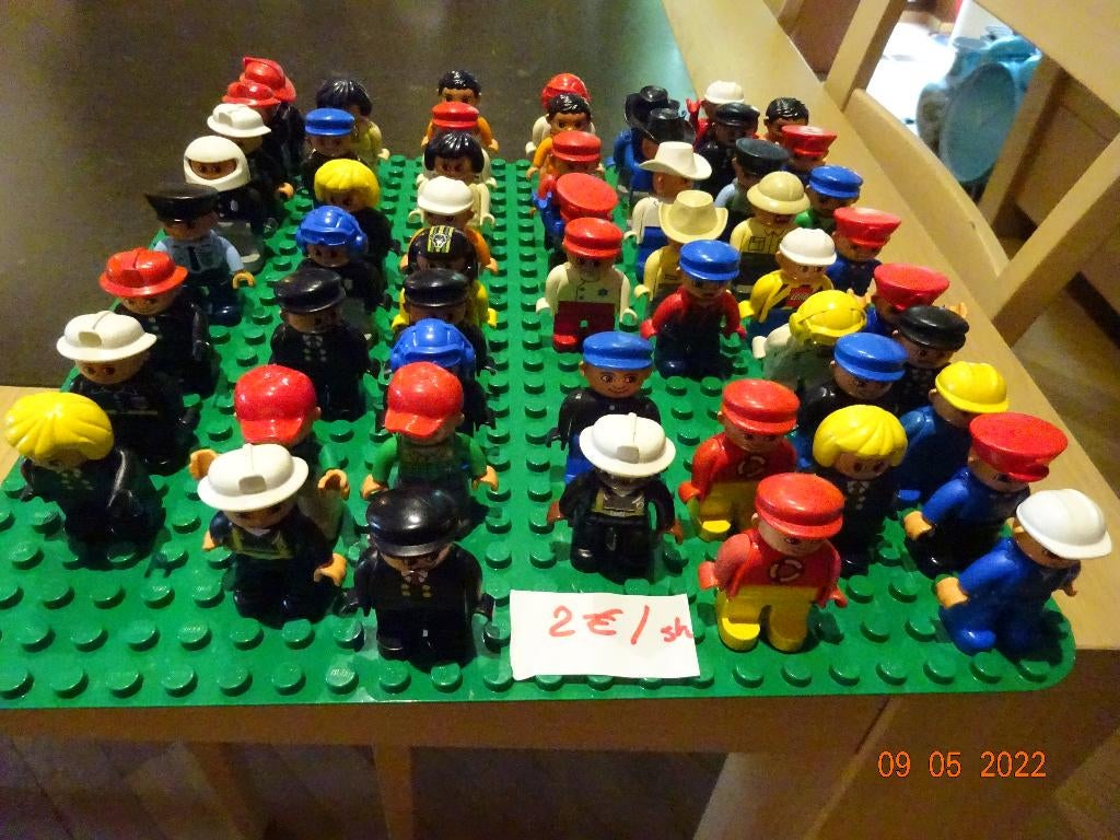 duplo, popjes zoals brandweerman, racer, werkman, zoo-man, ., Ophalen of Verzenden, Duplo