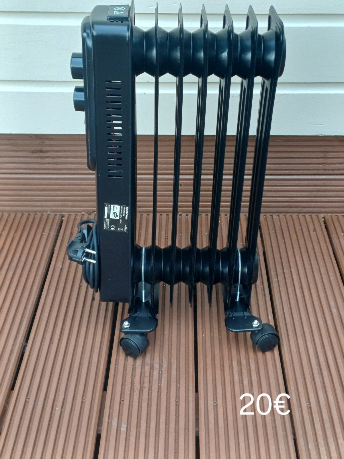 Petit radiateur électrique 1500w, 800 watts ou plus, Moins de 60 cm, Comme neuf, Enlèvement
