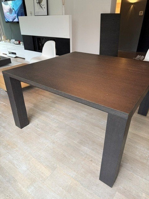 Table carrée en chêne, Maison & Meubles, Tables | Tables à manger, Utilisé, 100 à 150 cm, 100 à 150 cm, Cinq personnes ou plus