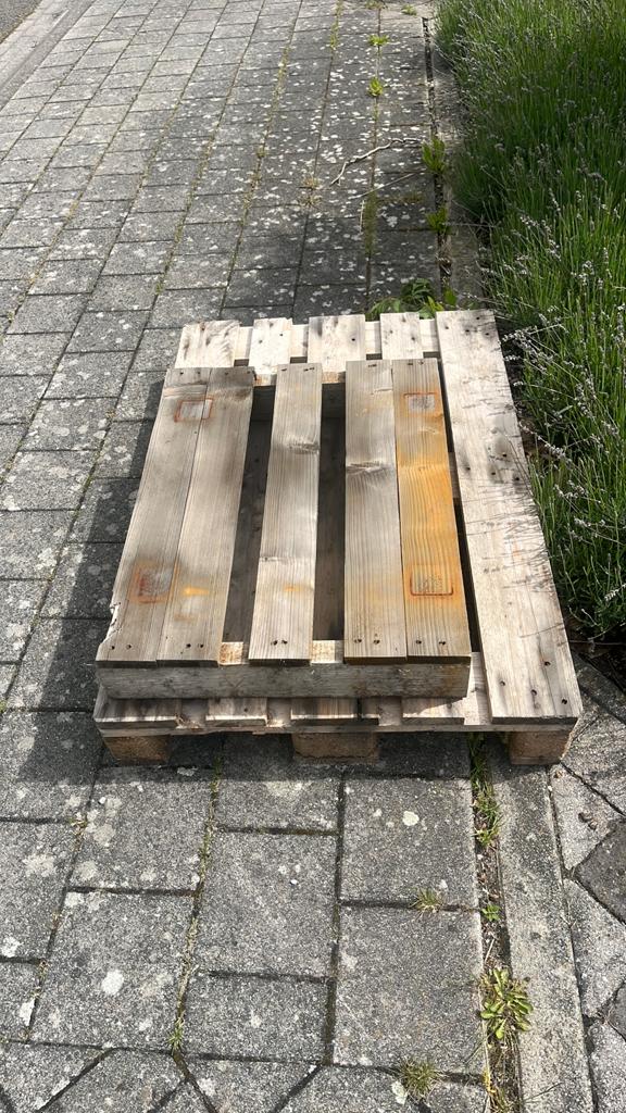 Gratis - houten paletten, Enlèvement, Utilisé