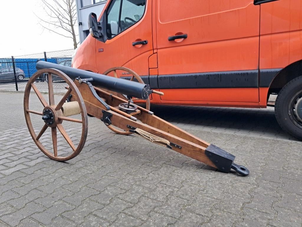 Replica getrokken achterlaad kanon, groot model 237cm, Verzamelen, Militaria | Algemeen, Ophalen, Landmacht, Overige typen