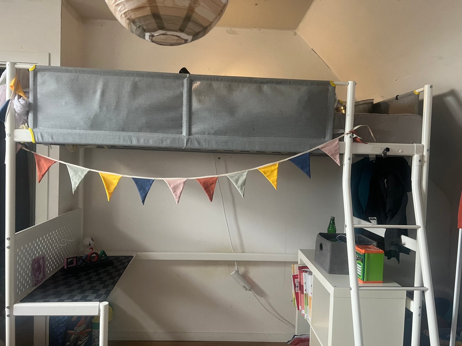 Hoogslaper met bureau, Enlèvement, Comme neuf, Lit mezzanine