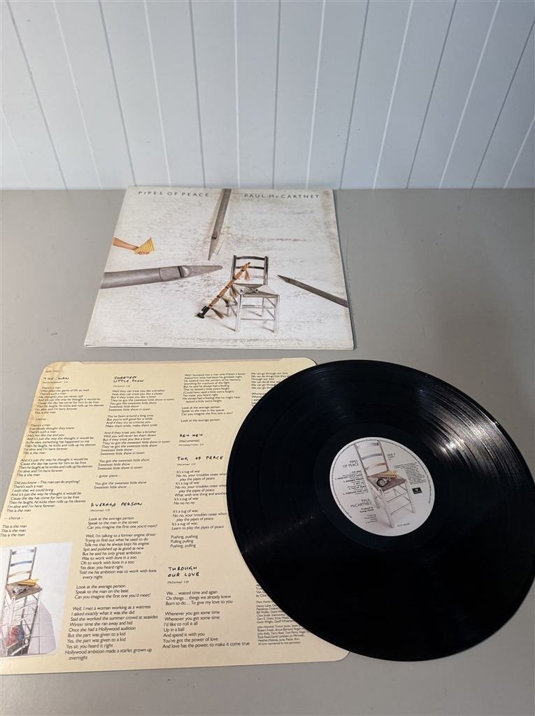 Paul mccartney - pipes of peace - vinyl lp, Ophalen of Verzenden, Zo goed als nieuw