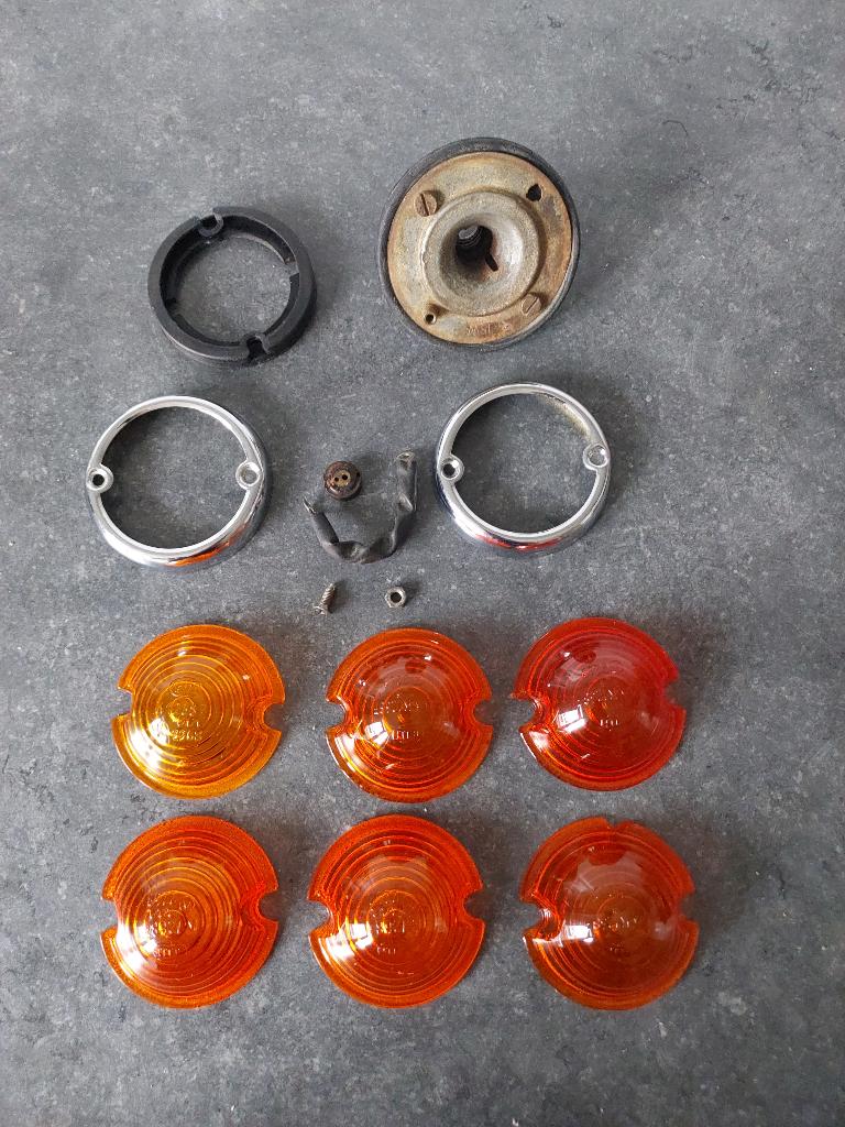 Hella Glaasjes Knipperlicht VW Porsche 356 Oldtimer Mercedes, Verzenden, Gebruikt, Mercedes-Benz