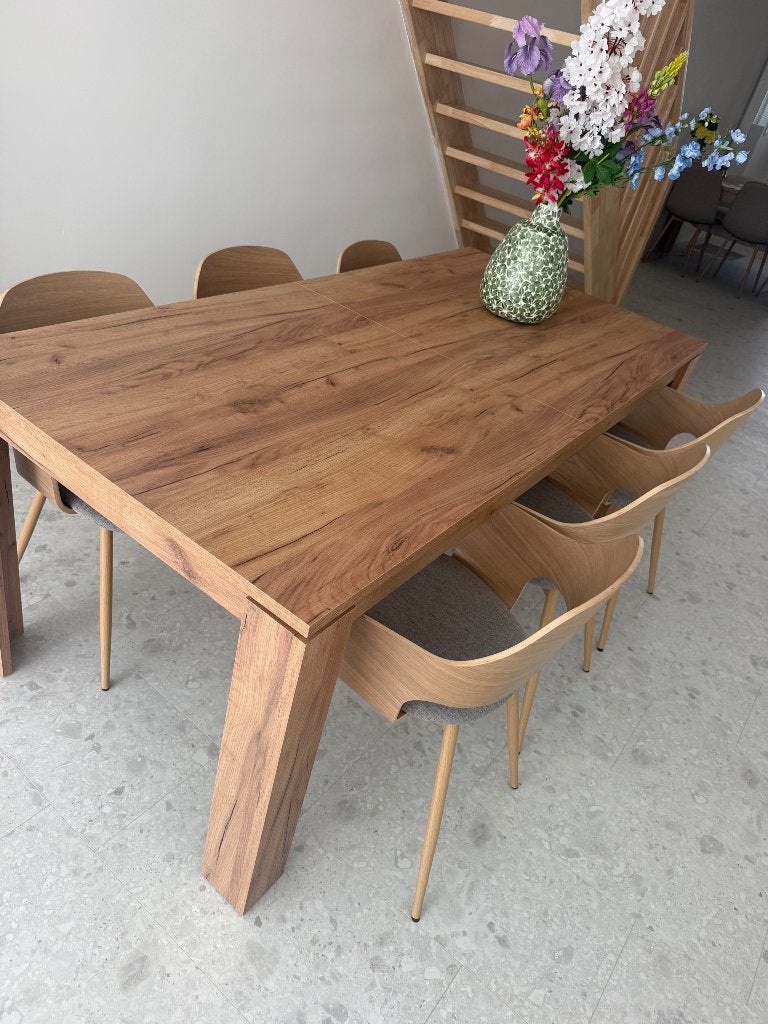 Tafel - uitschuifbaar NIEUW, Neuf, 150 à 200 cm, Cinq personnes ou plus, Enlèvement