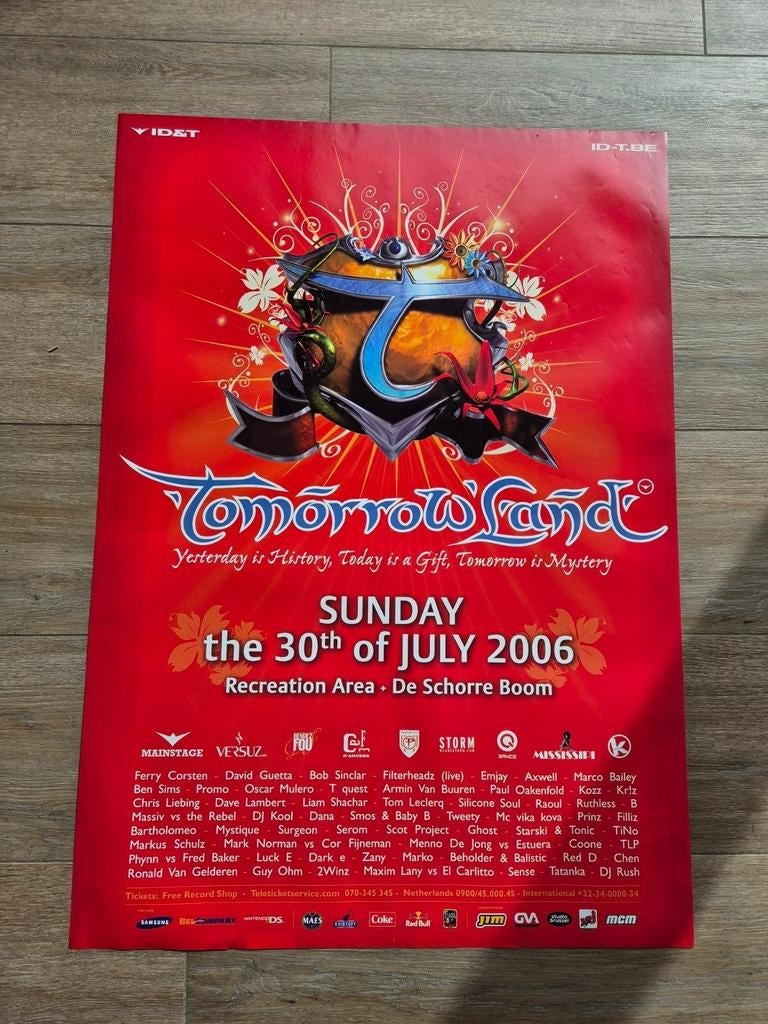 Zemdzame posters Tomorrowland 2006, Ophalen of Verzenden, Zo goed als nieuw, Muziek