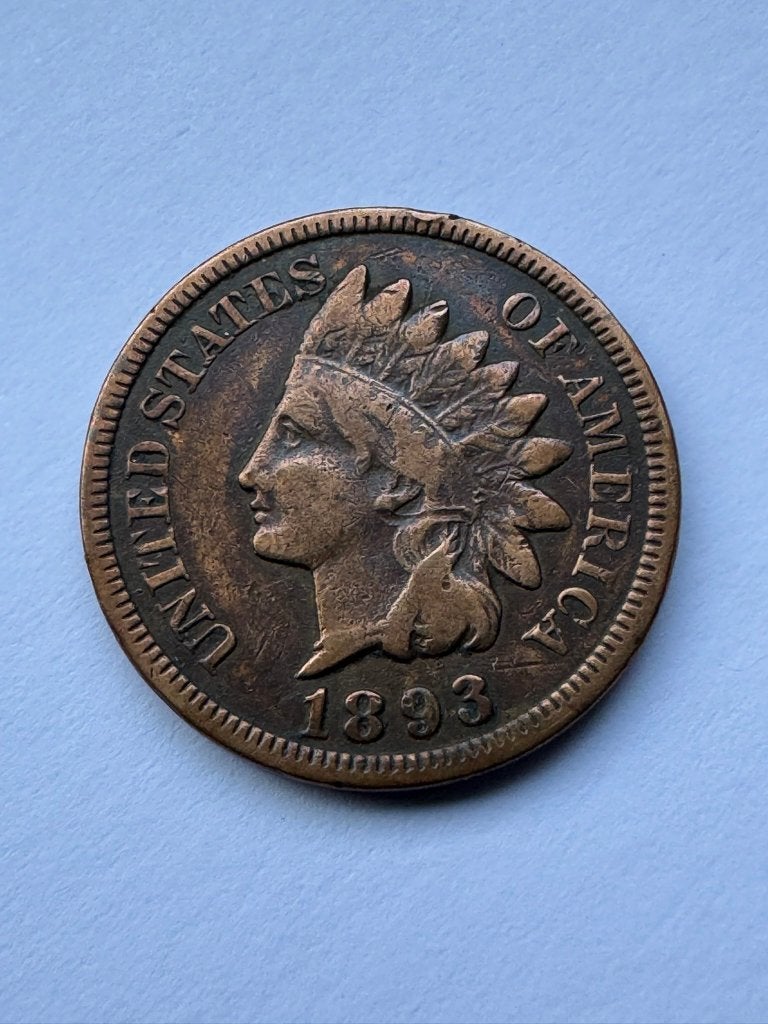 Verenigde Staten - 1 cent 1893, Ophalen of Verzenden, Losse munt