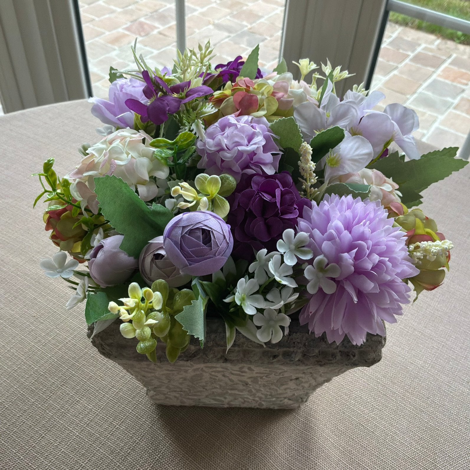BLOEMSTUK 25 CM, Maison & Meubles, Accessoires pour la Maison | Plantes & Fleurs artificielles, Enlèvement, Neuf, Arrangement floral