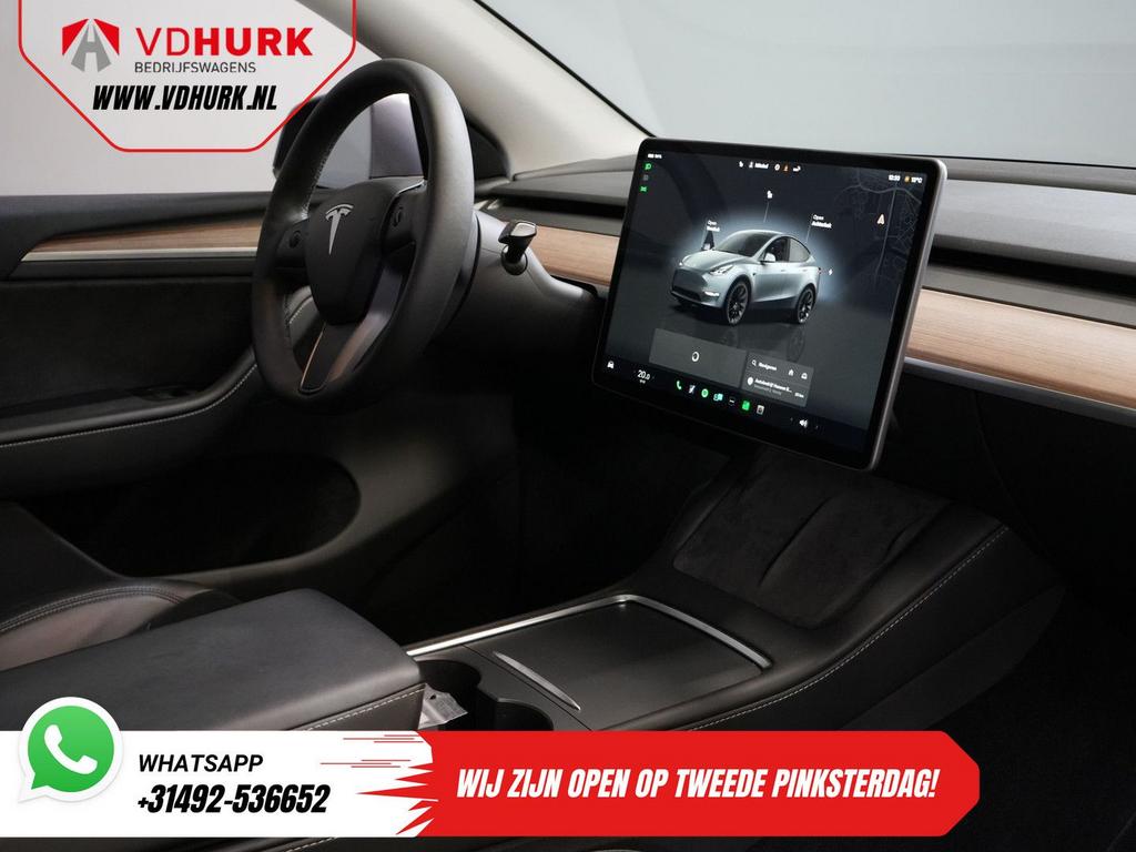 Tesla Model Y 455 Km WLTP (DEMO) Auto Pilot/ Pano/ Memory/ E, Automaat, Start-stop-systeem, SUV of Terreinwagen, Zilver of Grijs