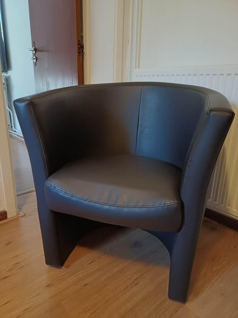 Siège baquet en cuir noir 2x, Enlèvement, Utilisé, Noir, Deux