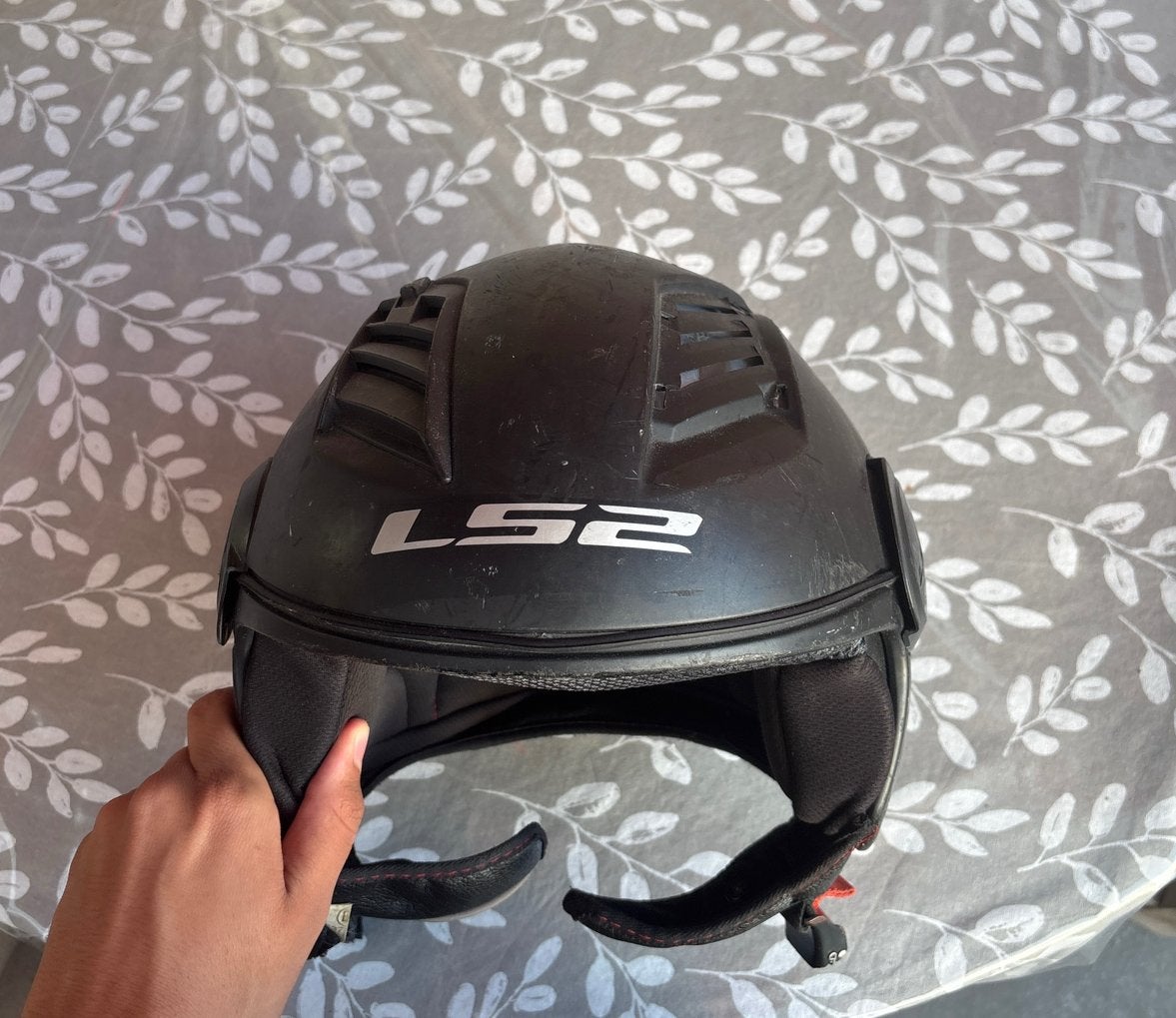 Scooter helm, Fietsen en Brommers, Brommerhelmen, Ophalen, Gebruikt