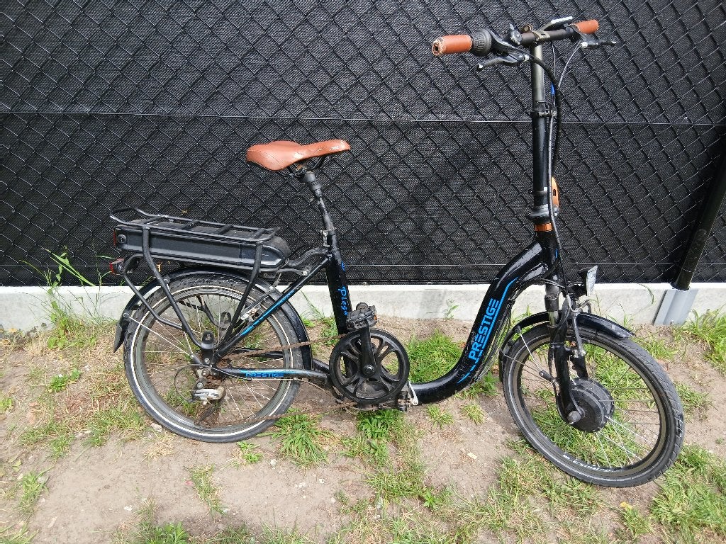 Electrisch plooifiets prestije, 47 tot 51 cm, Ophalen, Gebruikt, 50 km per accu of meer