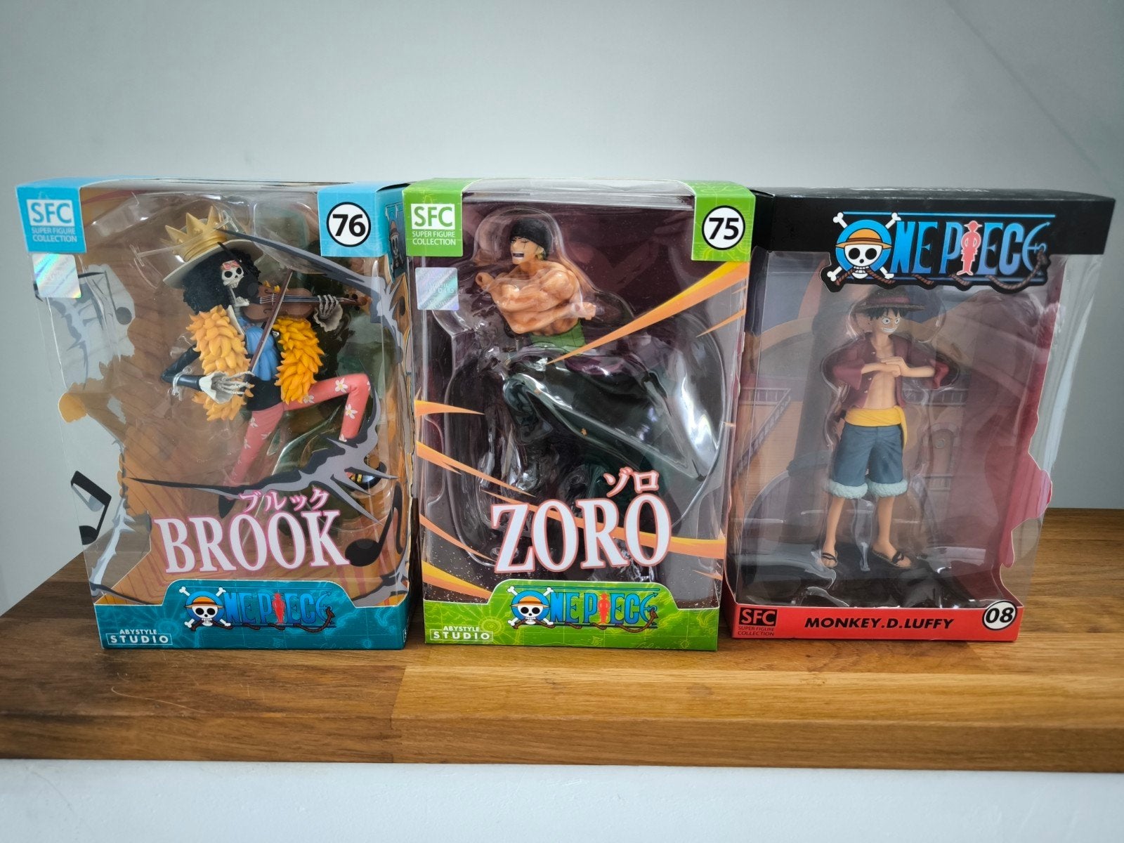 ONE PIECE - Figurines de Brook , Zoro et Luffy (SFC), Collections, Statues & Figurines, Neuf