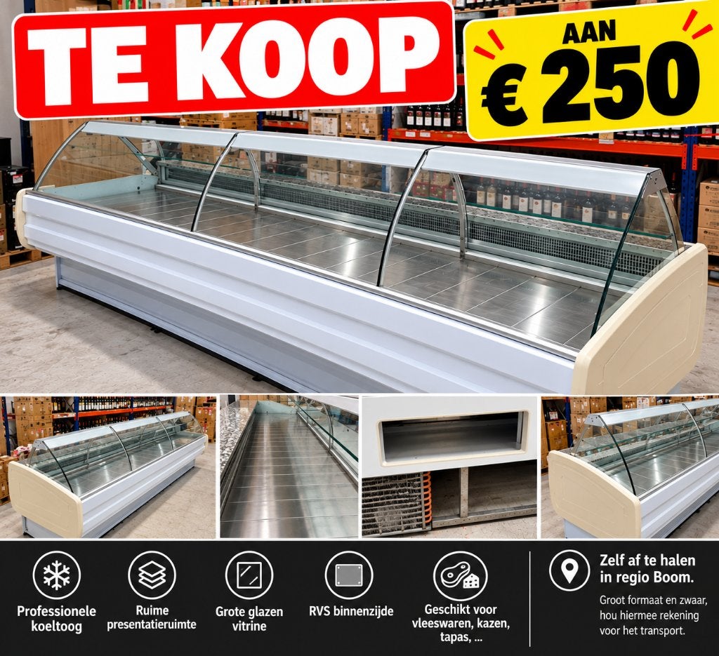 Koeltoog voor winkel, Ophalen