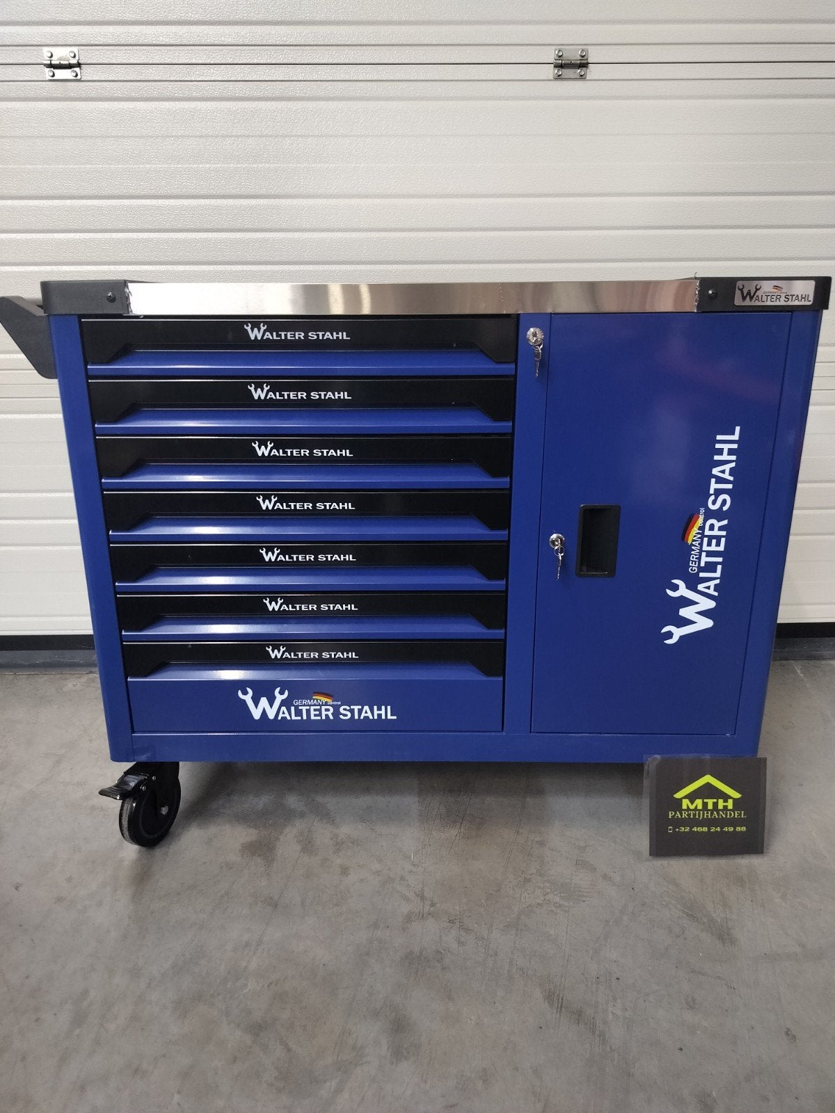 Walterstahl gereedschapswagen 7 lades 7 gevuld. nieuw!!!, Ophalen, Nieuw