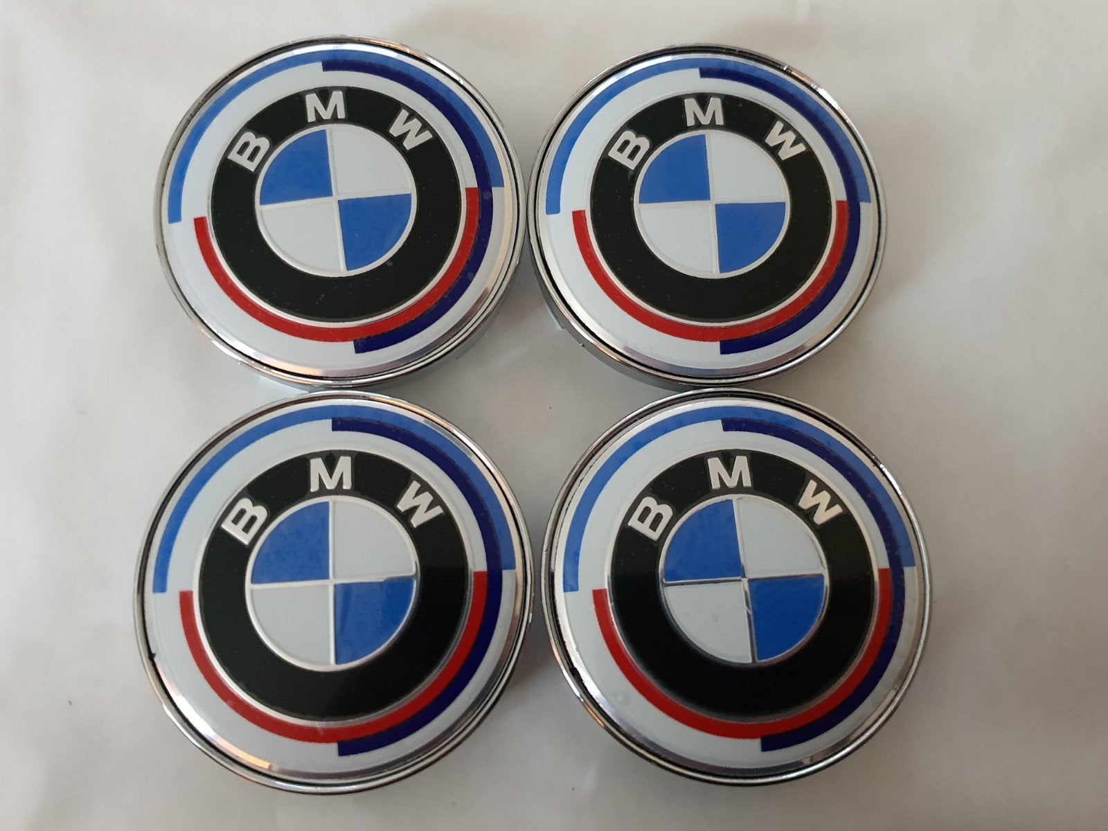Capuchons de moyeu de roue Bmw édition 50 ans 68 mm 60 mm 56, Enlèvement ou Envoi, Neuf