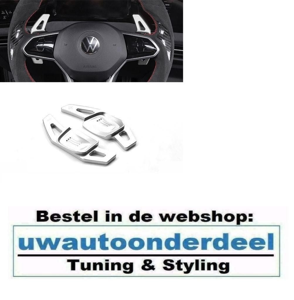 Flippers Schakel Paddles Grijs Geschikt voor Vw Golf 8 DSG G, Verzenden