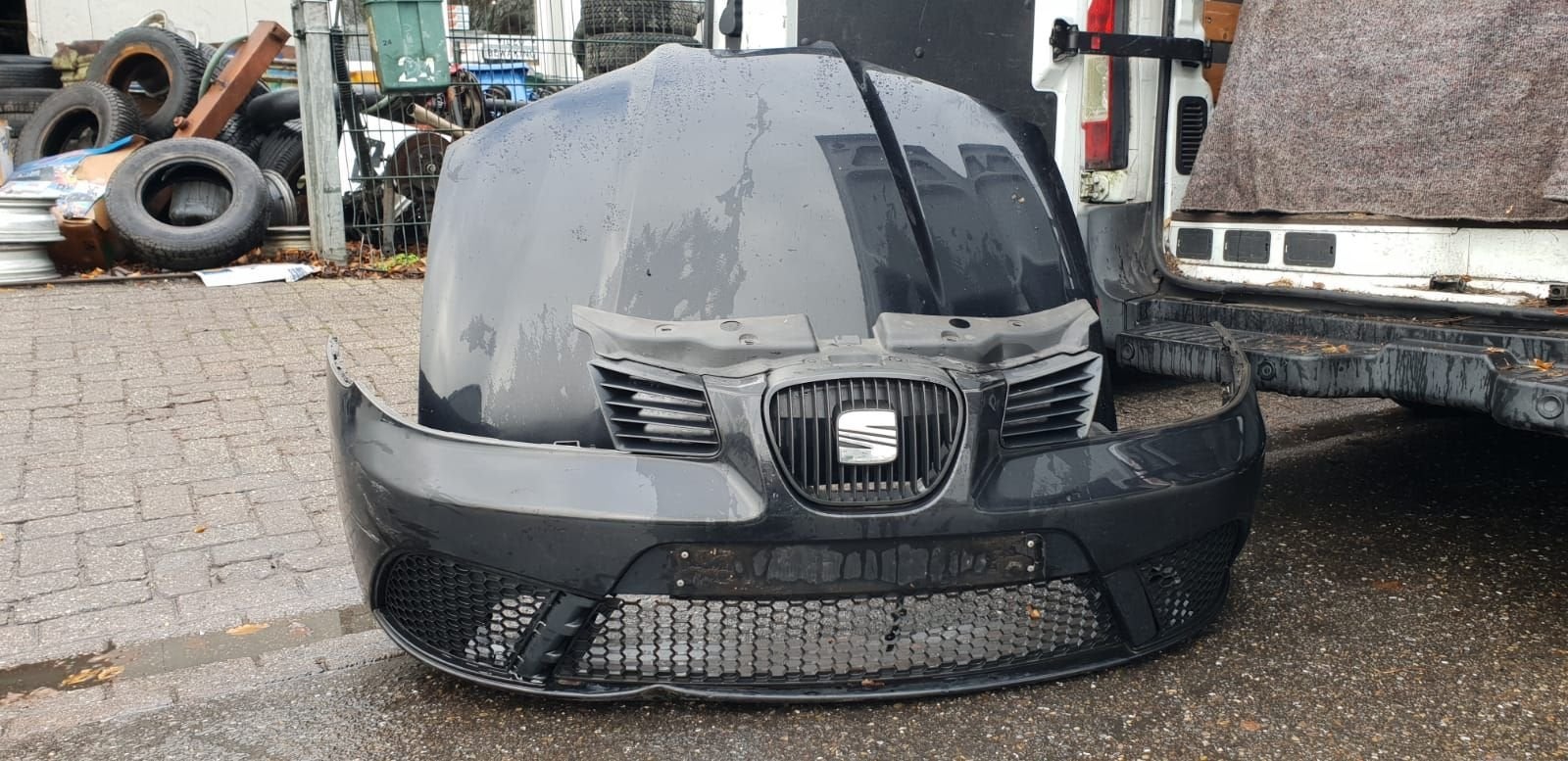 SEAT IBIZA VOORBUMPER +MOTORKAP BJ 2006 TOT 2009 BJ, Gebruikt, -, Voor, -