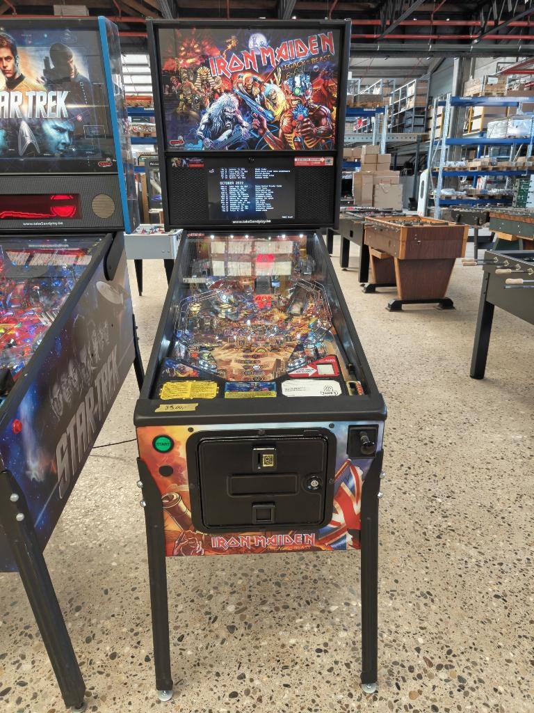 flipperkast / flipper / pinball Iron Maiden, Verzamelen, Ophalen, Gebruikt, Flipperkast, Stern
