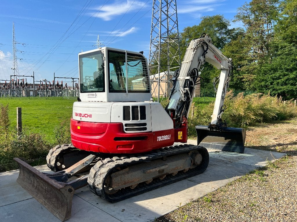 Takeuchi TB280FR, Ophalen, Graafmachine