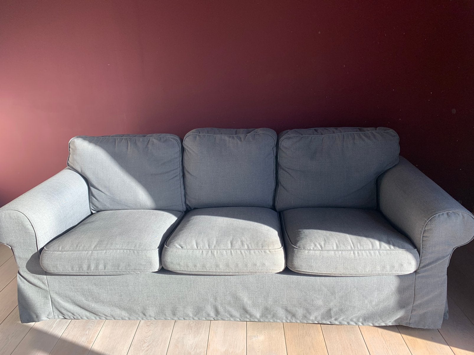 3-zit Ikea “ Ektorp”, 200 à 250 cm, Banc droit, Comme neuf, Enlèvement