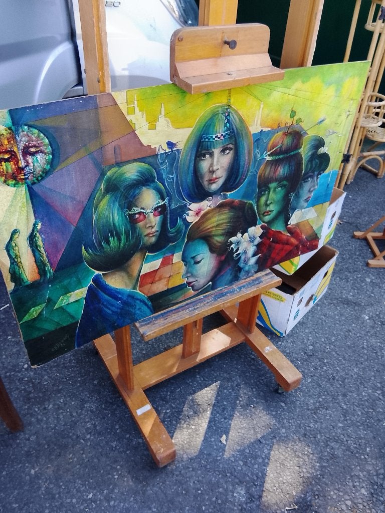 Peinture signée "H. O .Boseret", Enlèvement, Panneau