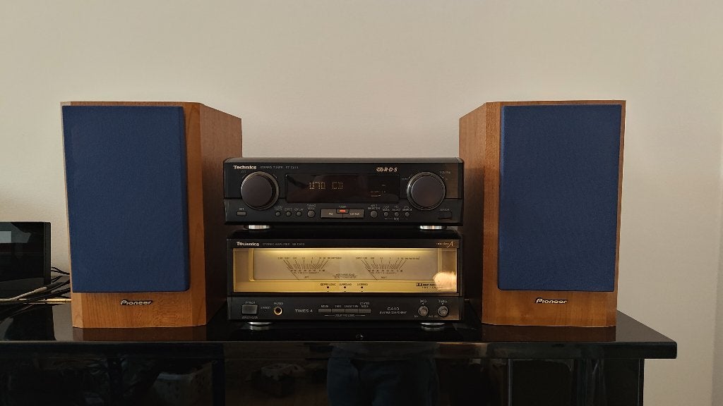 Technics CA10 - ampli Class A + enceintes Pioneer S-L6, Autres marques, Micro chaîne, Comme neuf, Enlèvement