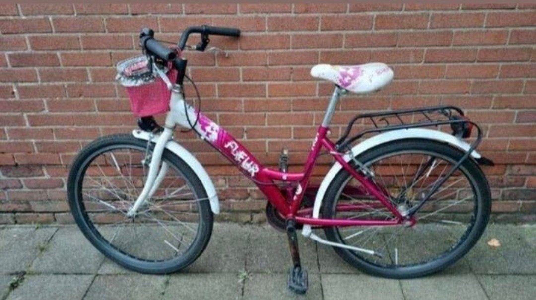 Meisjes fiets, 24. Nieuwe banden., Ophalen