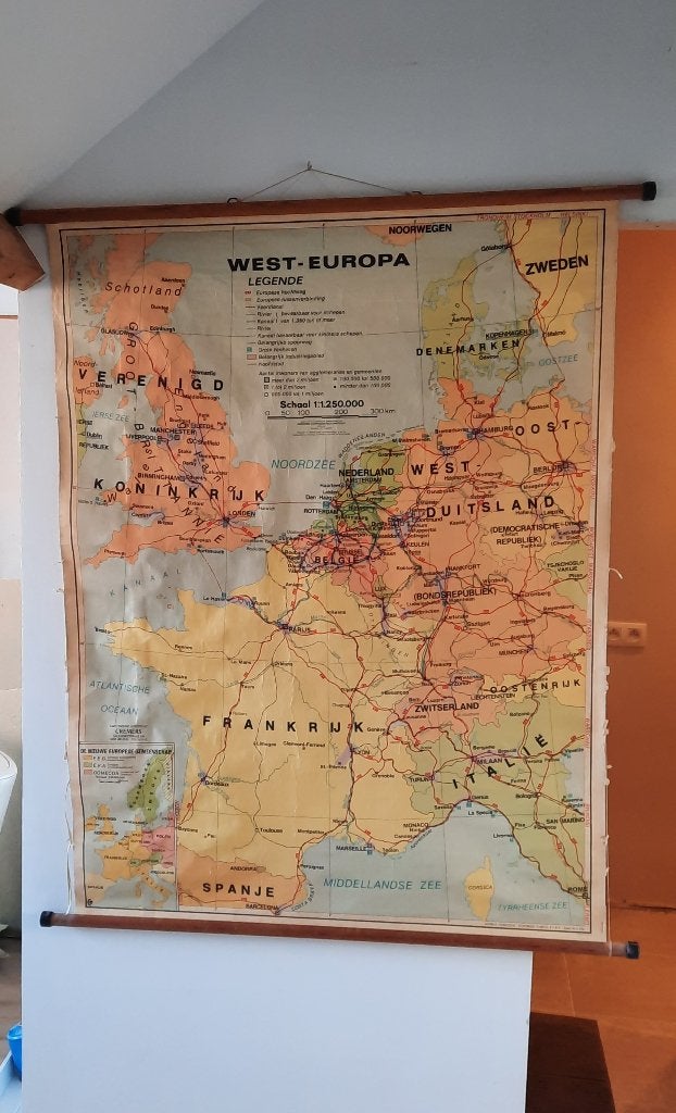 Landkaart, A. Maes, G. Redant, M. Plaizier, Europa Overig, Landkaart, 1800 tot 2000