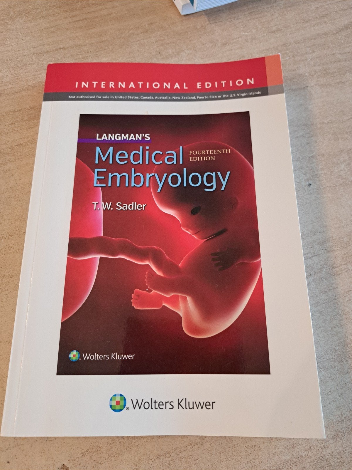 Langman's Medical Embryology 14e IE, Boeken, Ophalen of Verzenden, Zo goed als nieuw, Hoger Onderwijs