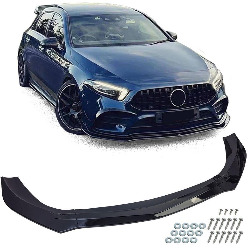 Spoiler Splitter Glans Zwart Mercedes A Klasse W177 V177 AMG, Verzenden
