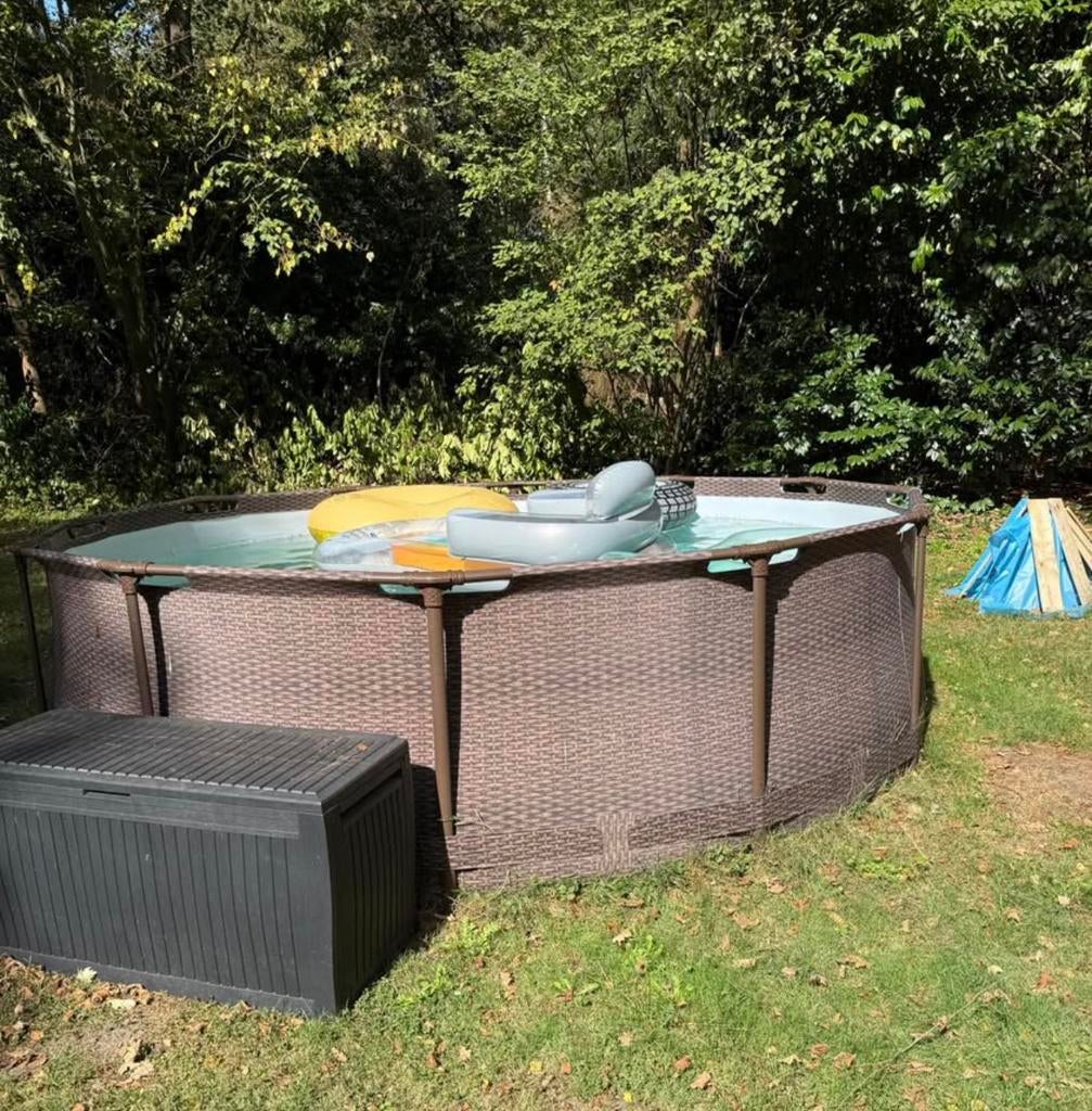 Zwembad met zandfilter, Ophalen, Rond, Opzetzwembad, 80 tot 120 cm