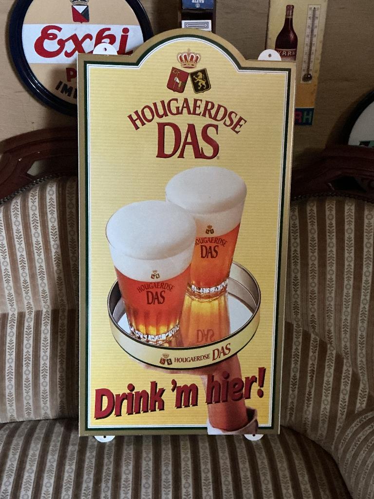 Bierreclame, Verzamelen, Ophalen, Zo goed als nieuw, Reclamebord, Plaat of Schild, Overige merken