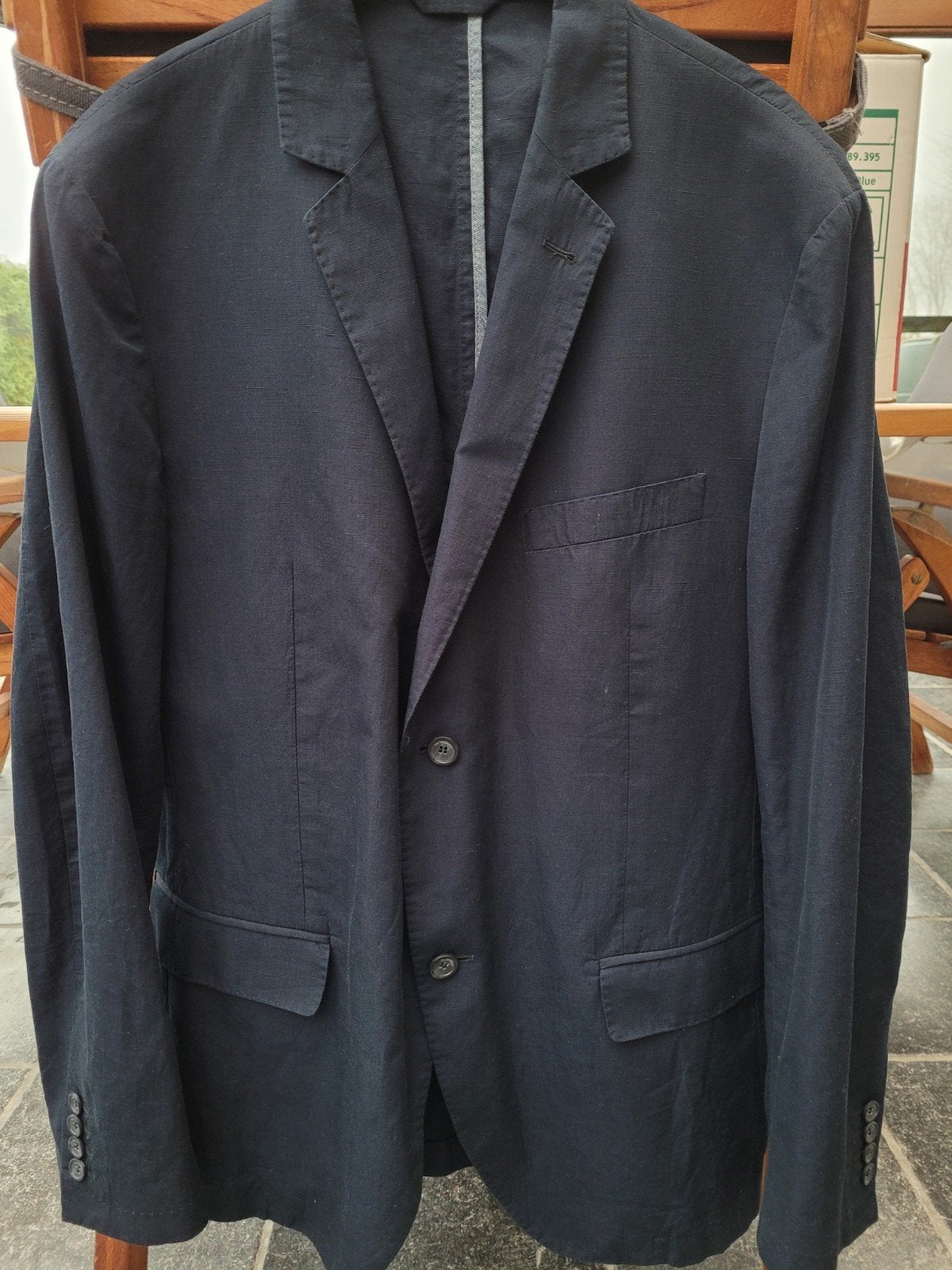 Mooi heren zomerveston merk Trussardi, 52/54, Ophalen of Verzenden, Maat 52/54 (L), Blauw