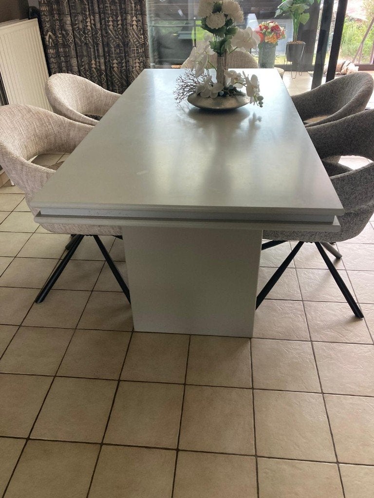 Massief houten tafel aan spotprijs, Ophalen, Gebruikt, Rechthoekig